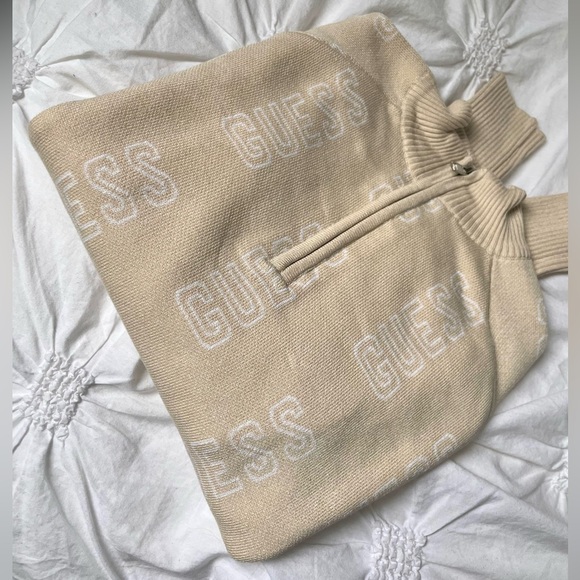 GUESS 1/4 Zip Knit Sweater - Picture 6 of 10